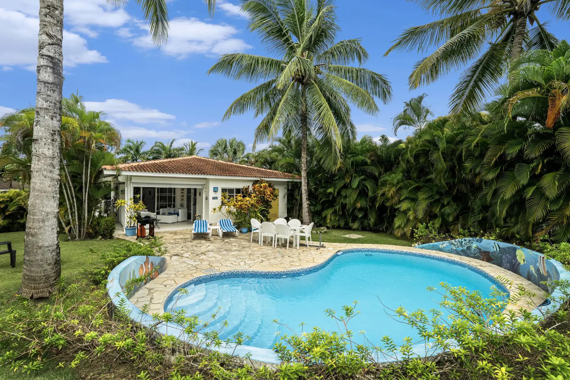 فيلا ساحرة من غرفتي نوم في Hispaniola Residencial مع مسبح خاص وحديقة استوائية، الصورة 9