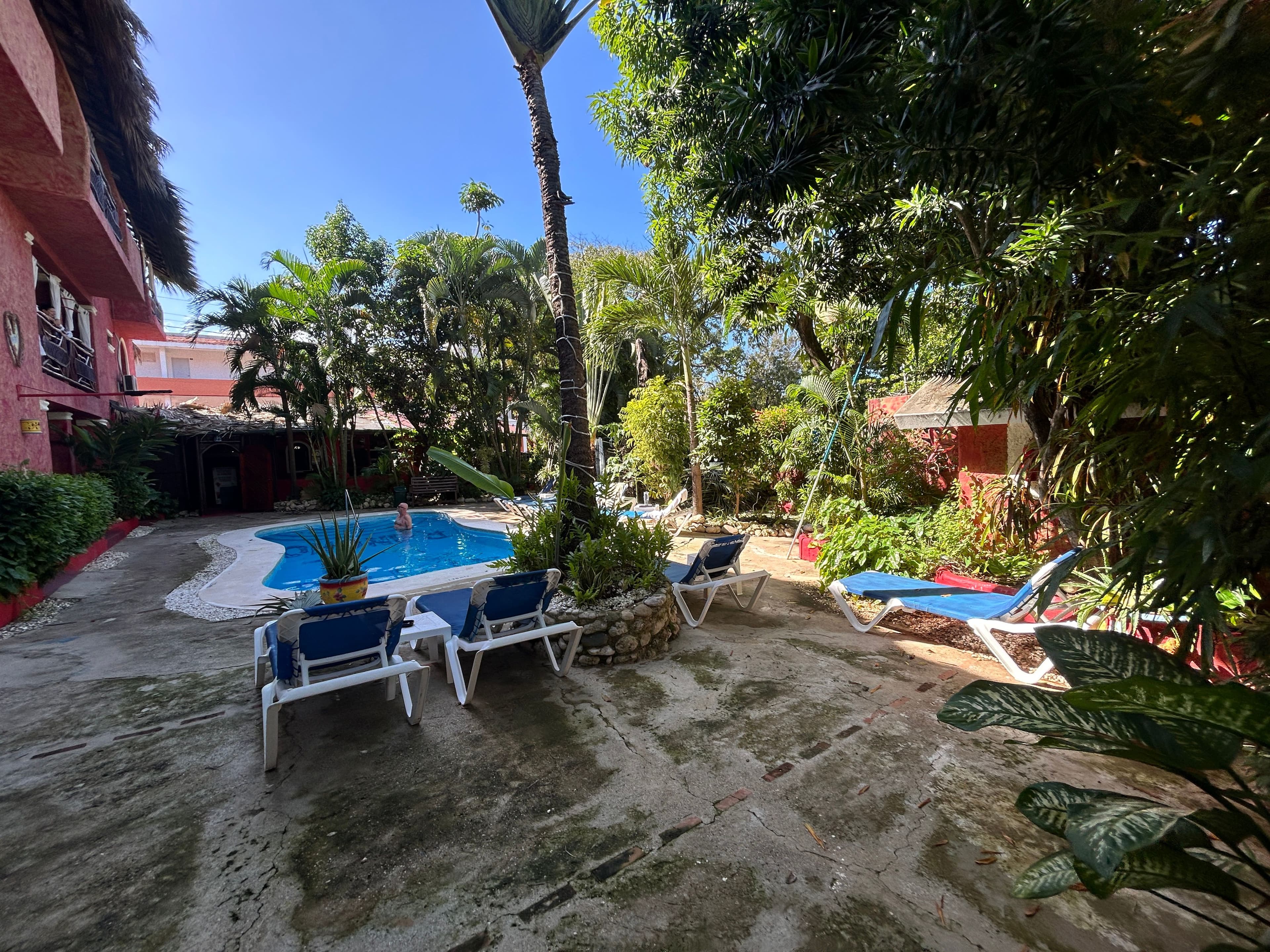 21-Room Mexican-Style Hotel with Courtyard Pool in Sosúa — Pool