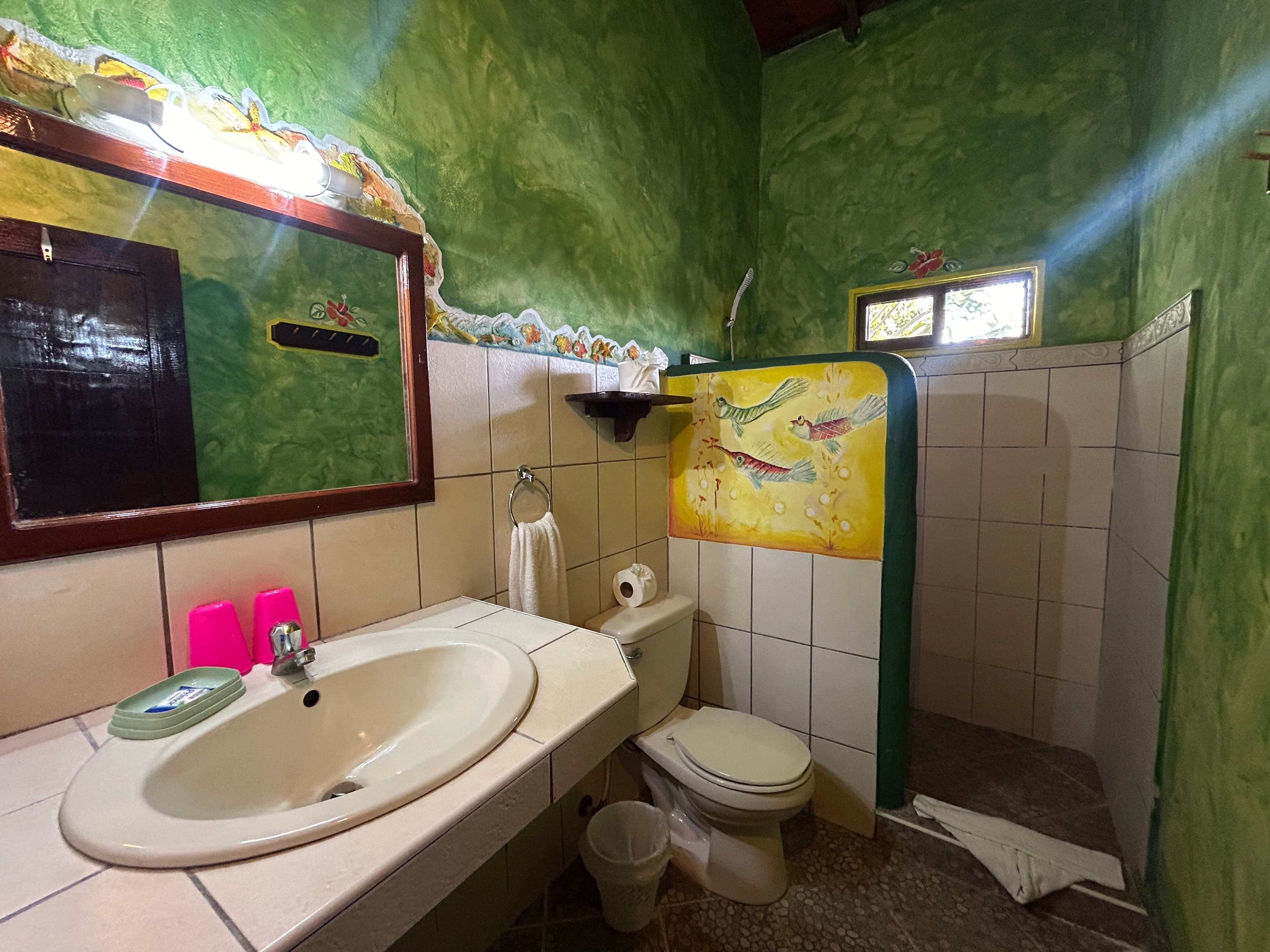 21-Room Mexican-Style Hotel with Courtyard Pool in Sosúa — Bathroom