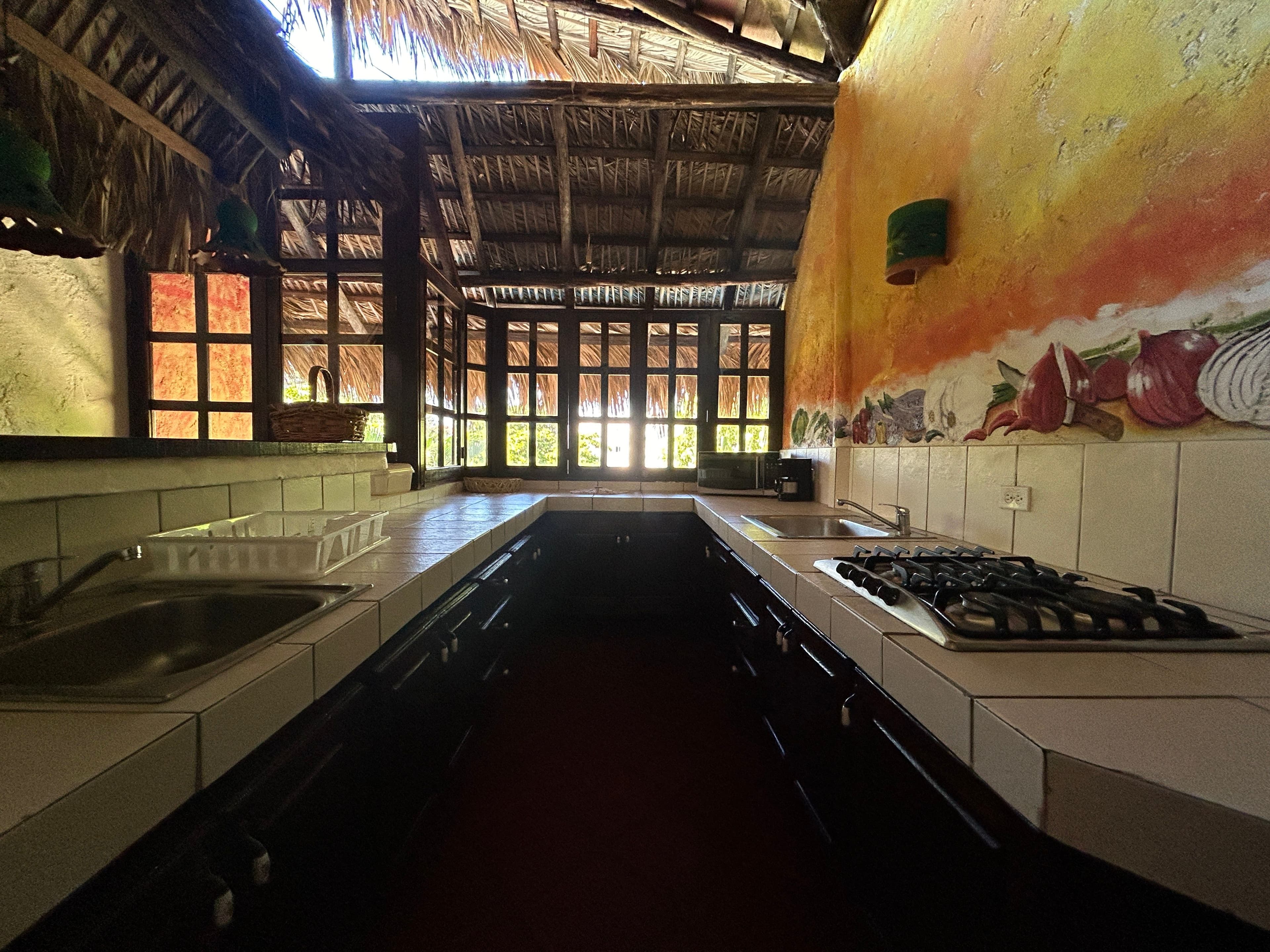 21-Room Mexican-Style Hotel with Courtyard Pool in Sosúa — Kitchen