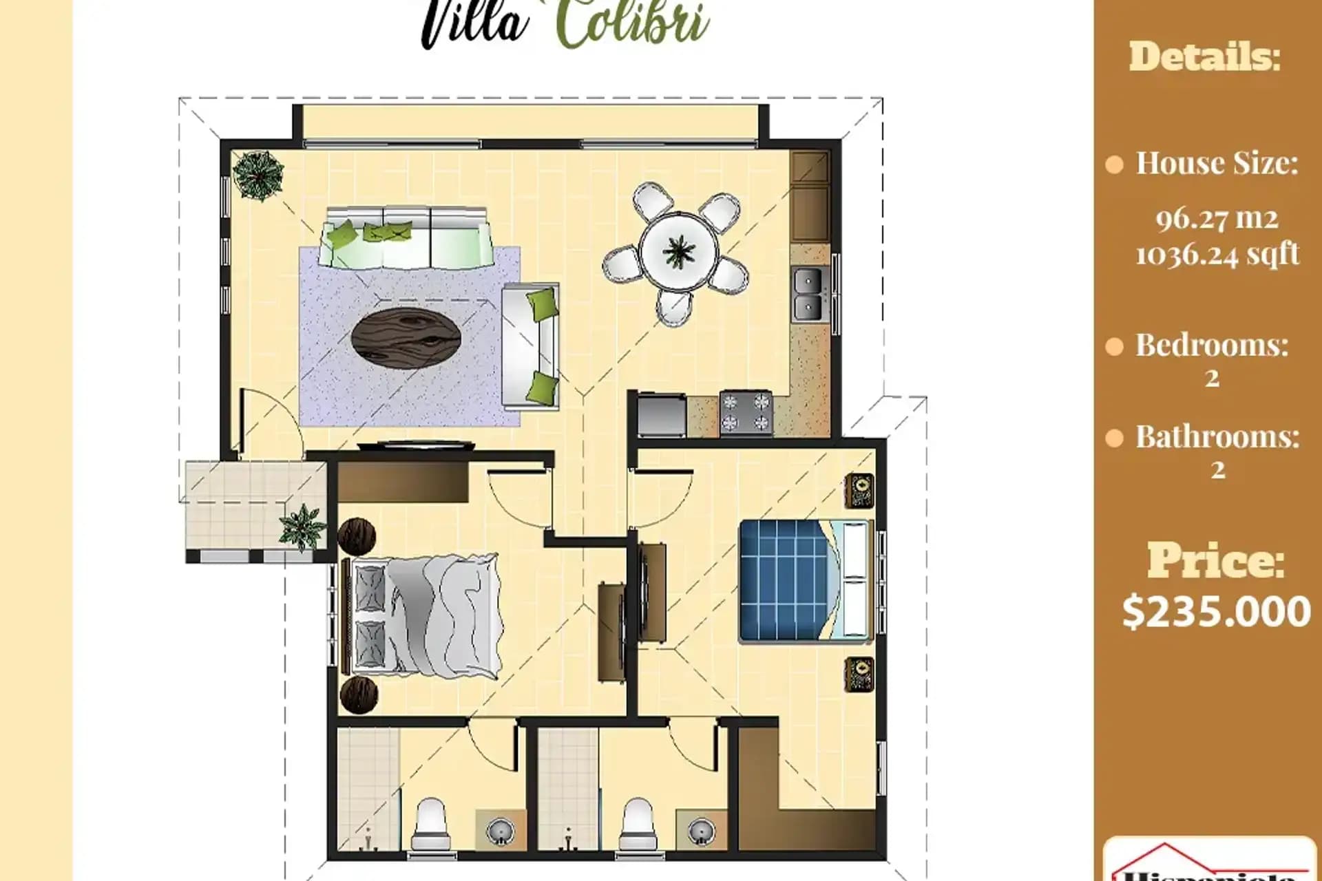 Збудуйте свою віллу з 2 спальнями в новій черзі Hispaniola Residencial, Сосуа, фото 2