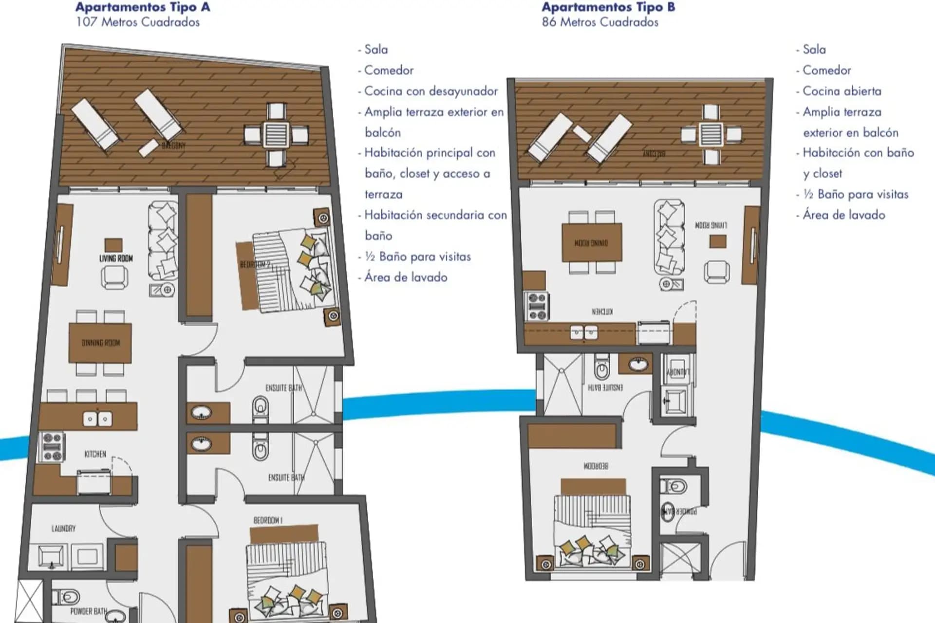 First Line Oceanfront Apartments for sale at Encuentro Beach, фото 9
