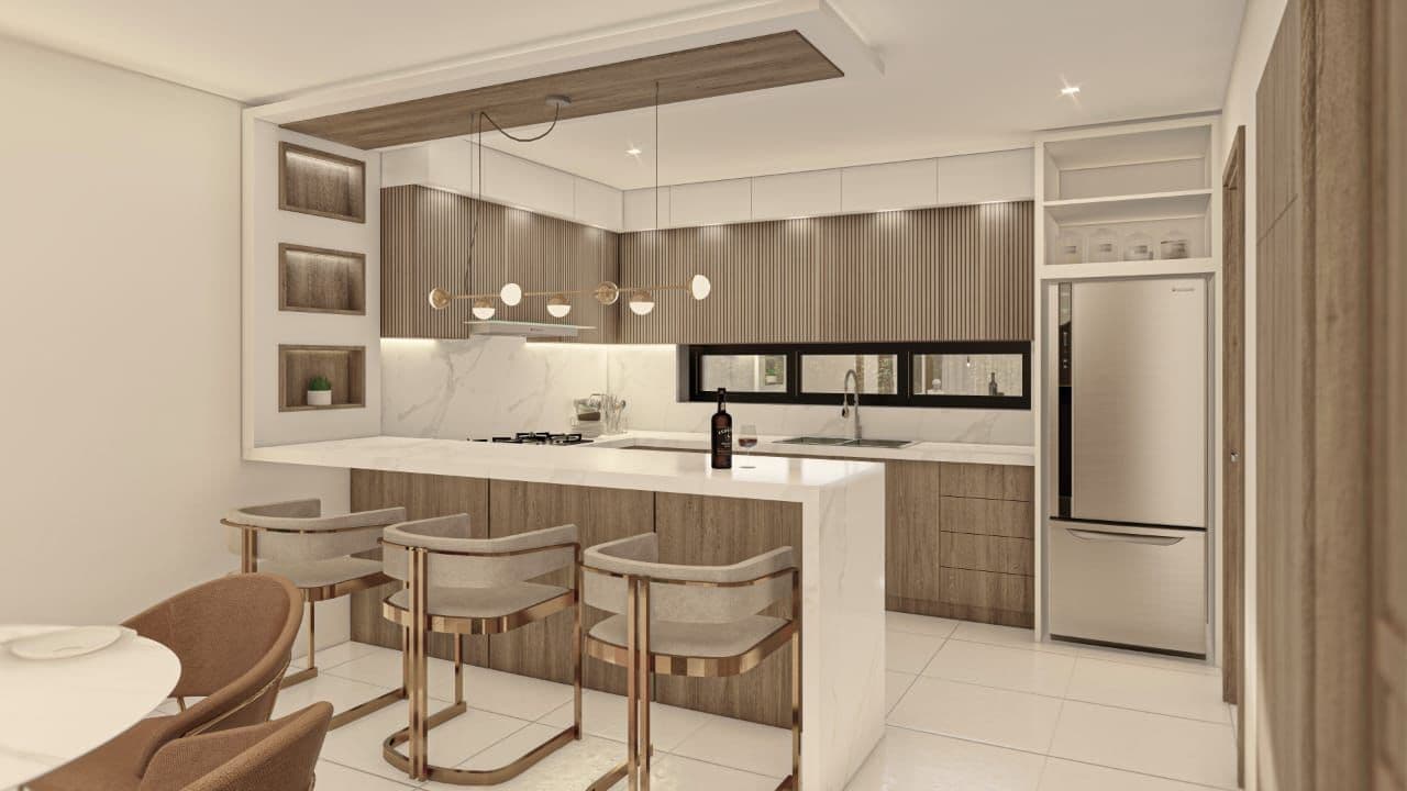2-Bedroom Apartment with Community Pool between Sosúa and Puerto Plata — Kitchen