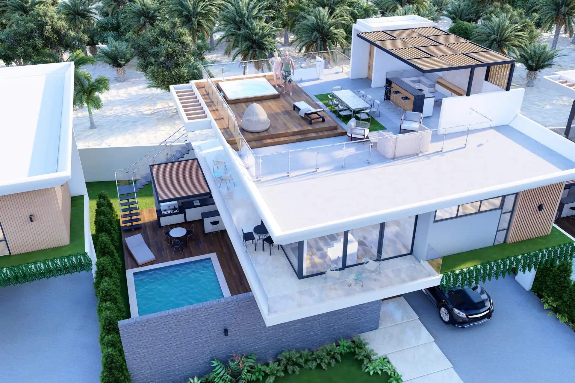 فلل على الشاطئ مباشرة في Cabarete East، الصورة 9