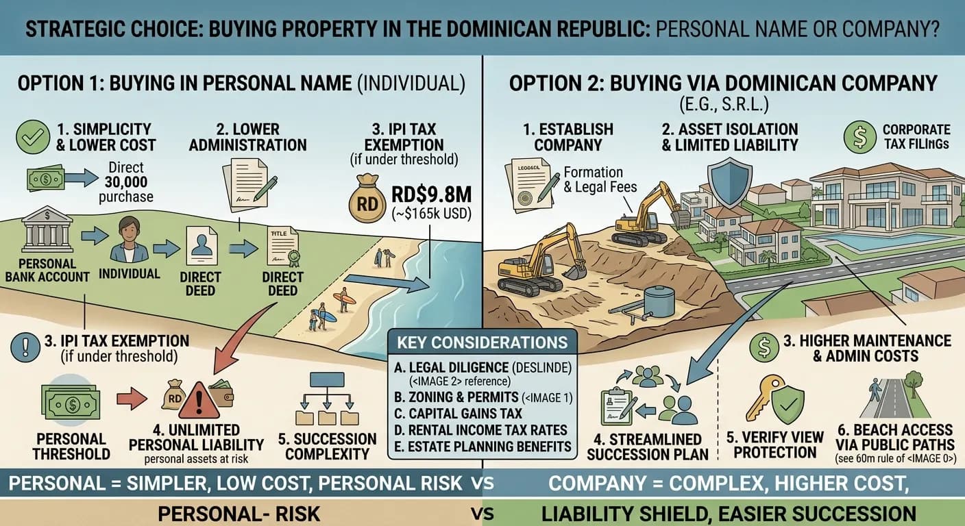 Buying Property in the Dominican Republic: Personal Name or Company?