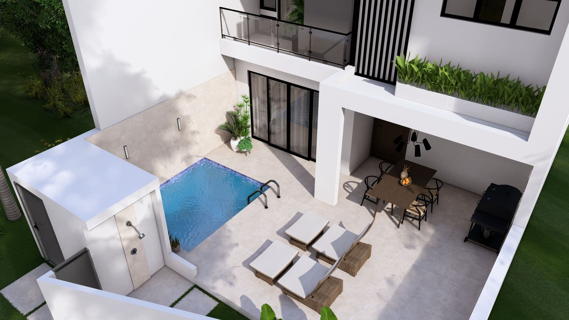 2-Bedroom Townhouse with Private Plunge Pool in Sosúa — Pool