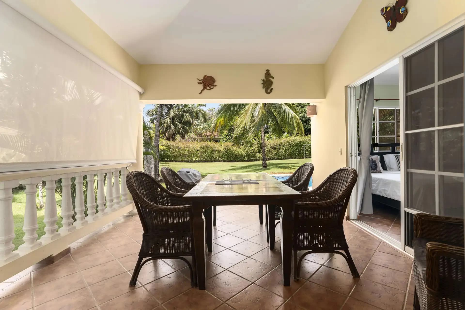 2-Bedroom Expanded Colibri Villa with Pool in Residencial Hispaniola — Terrace