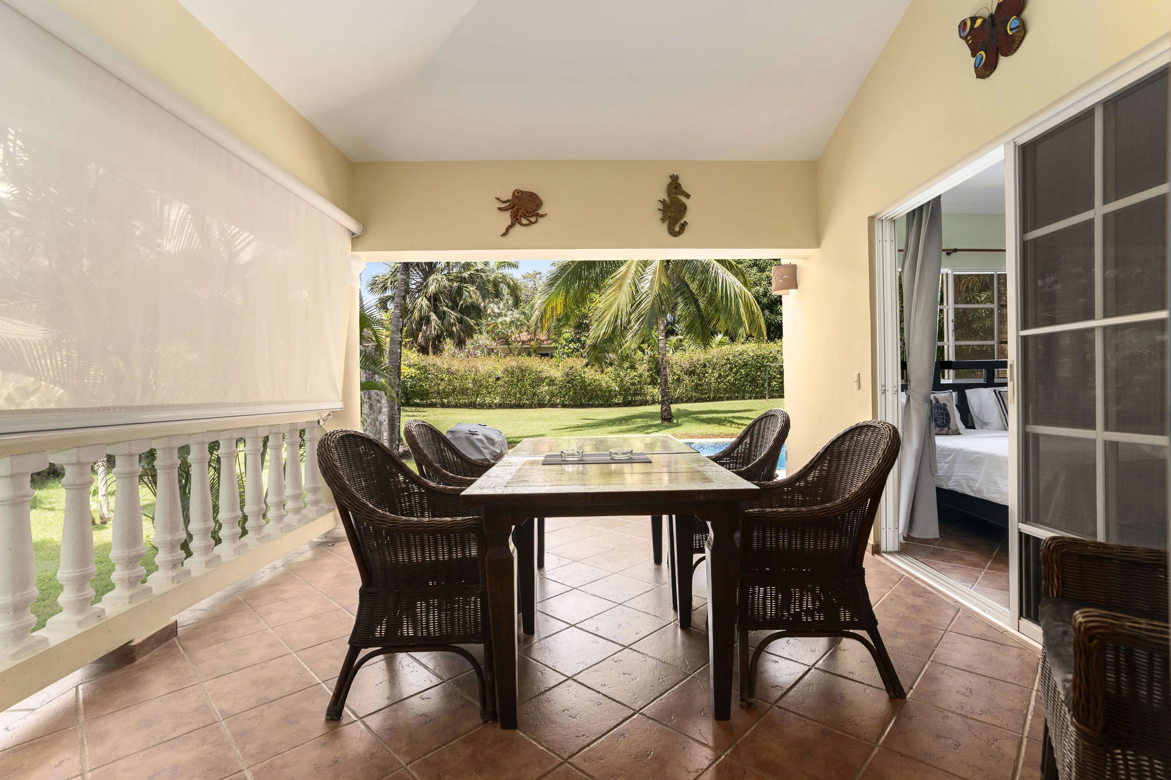 2-Bedroom Expanded Colibri Villa with Pool in Residencial Hispaniola — Terrace