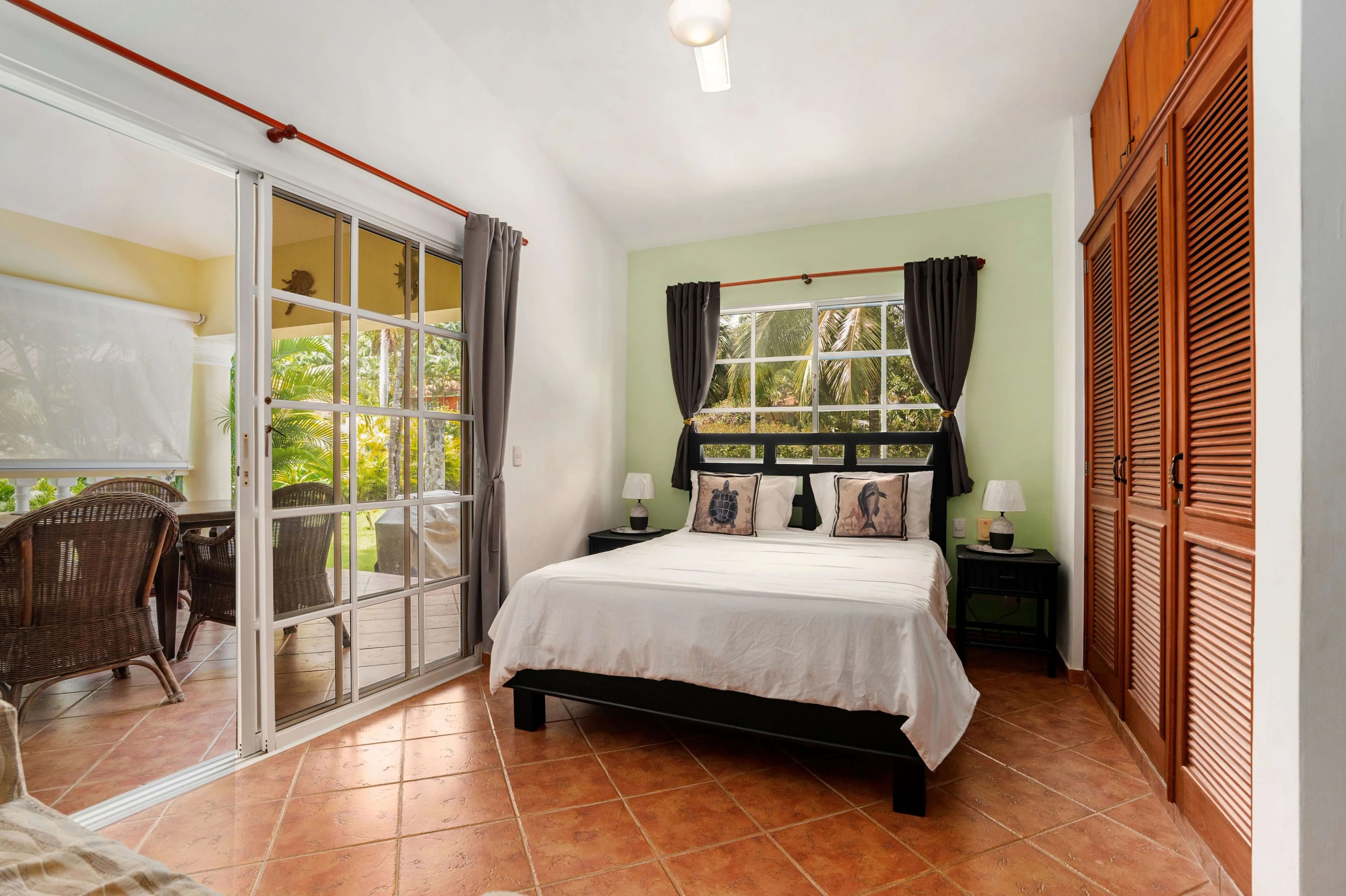2-Bedroom Expanded Colibri Villa with Pool in Residencial Hispaniola — Bedroom