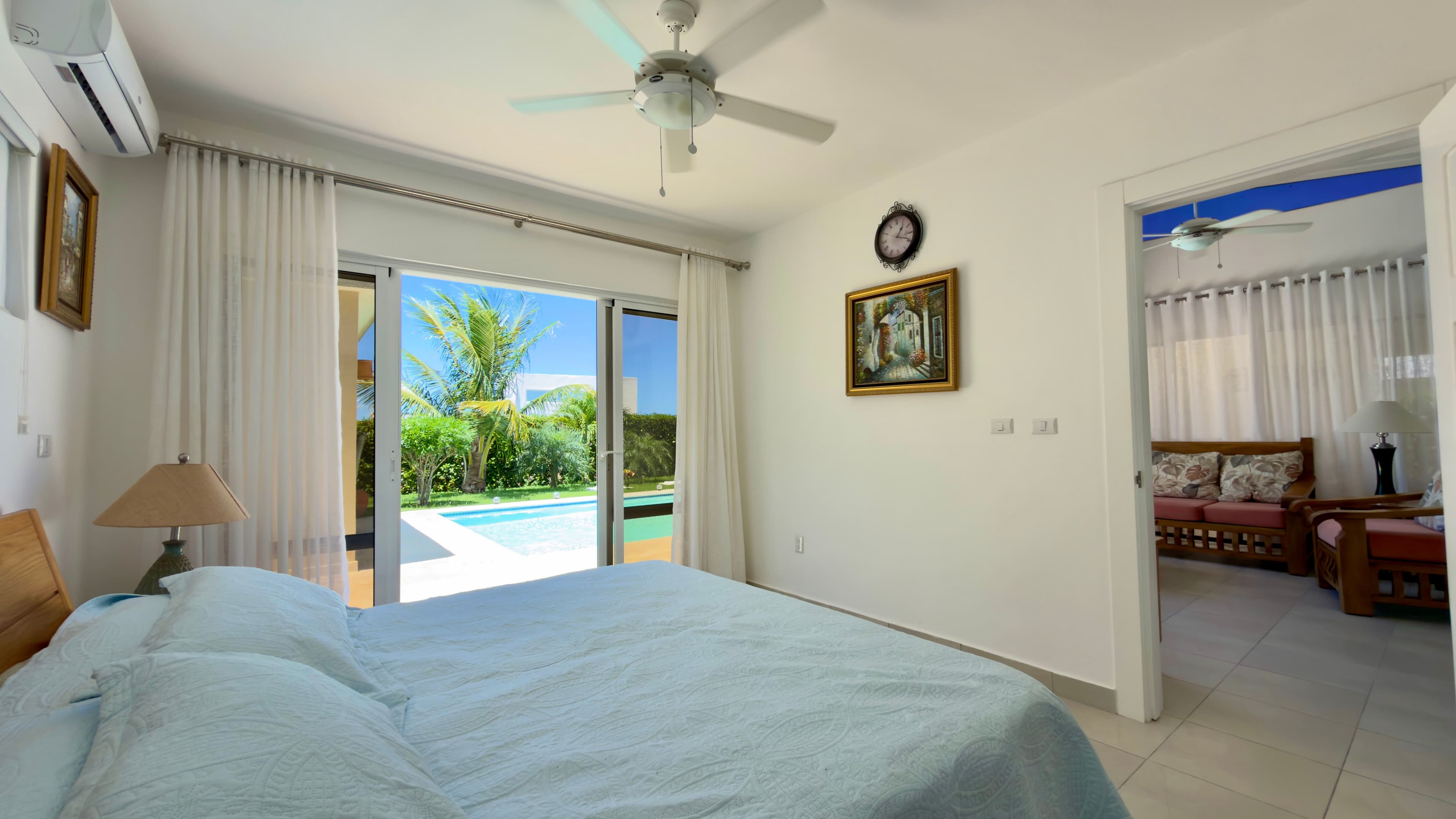 3-Bedroom Ocean View Villa with Pool in Casa Linda, Sosúa — Schlafzimmer