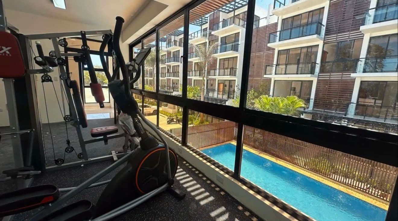 Квартира з 3 спальнями на березі океану на Malecón у Пуерто-Плата — Gym