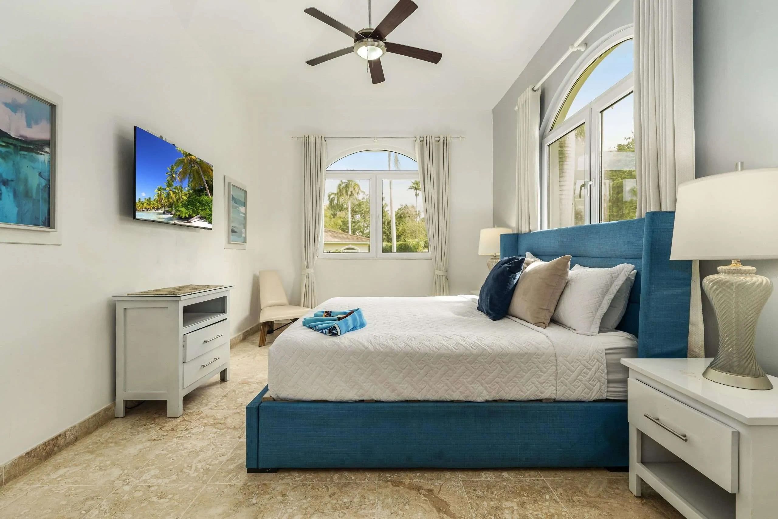 4-Bedroom Furnished Villa with Private Pool in Sosúa — Bedroom