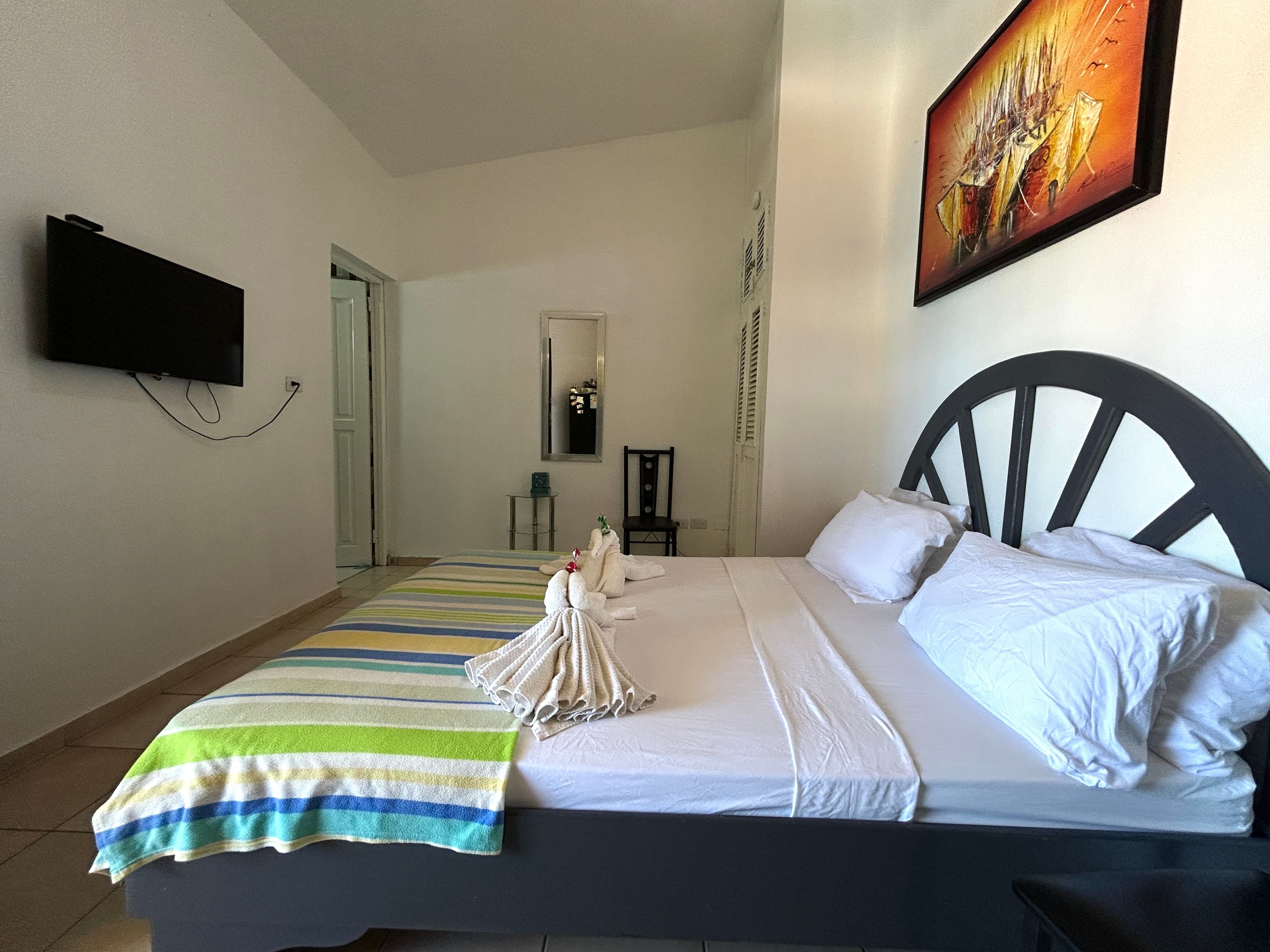 Furnished Double Studio with Owner Financing in Central Sosúa — Schlafzimmer