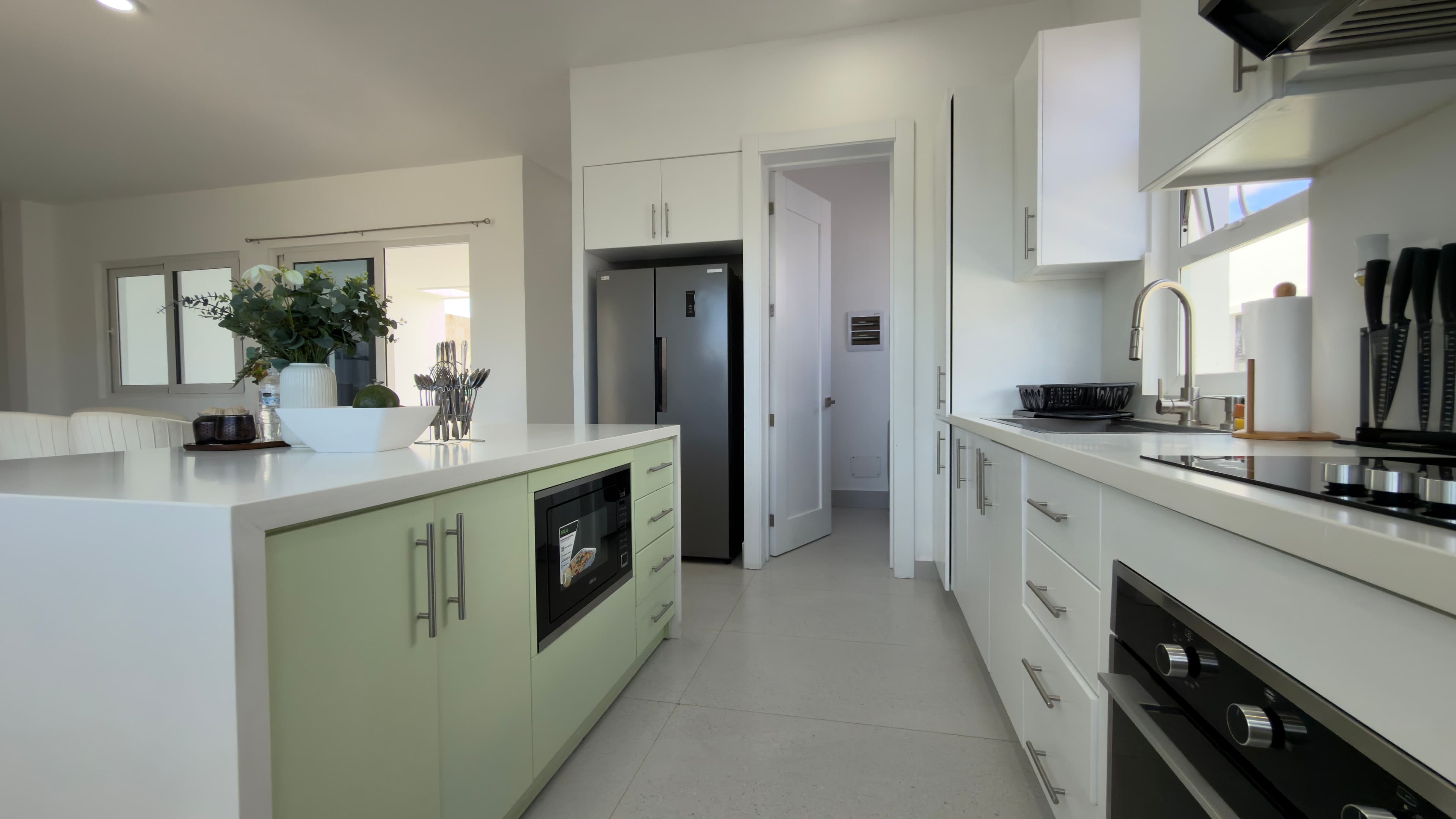 3-Bedroom Furnished Villa with Private Pool in Sosúa Ocean Village — Kitchen