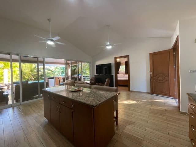 3-Bedroom Villa with Pool in Casa Linda, Sosúa — Open living & dining area