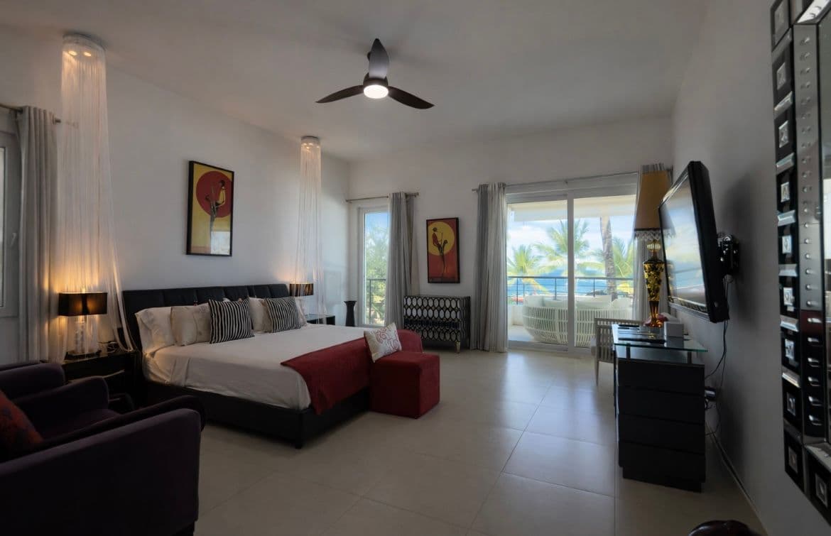 Strandwohnung mit 3 Schlafzimmern im Infiniti Blu, Sosúa — Schlafzimmer