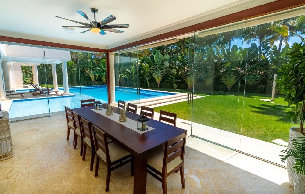 Villa mit 7 Schlafzimmern und Salzwasserpool in Sea Horse Ranch, Cabarete — Terrasse