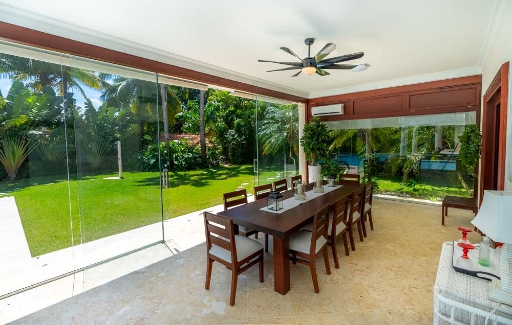 Villa mit 7 Schlafzimmern und Salzwasserpool in Sea Horse Ranch, Cabarete — Terrasse