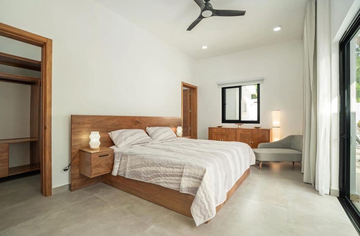 3-Bedroom Custom Villa with Private Pool at Kite Beach, Cabarete — Bedroom