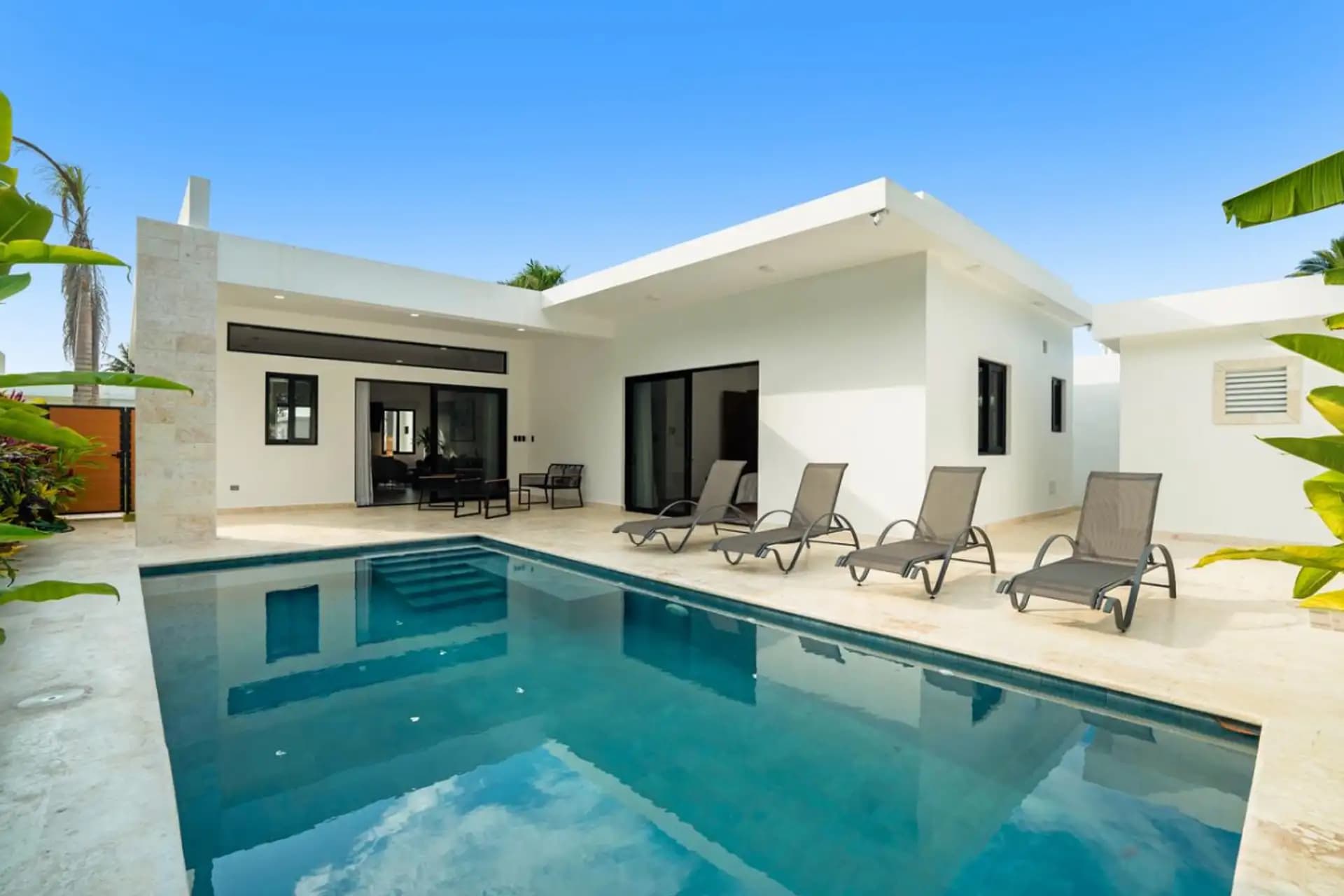 3-Bedroom Custom Villa with Private Pool at Kite Beach, Cabarete — Pool