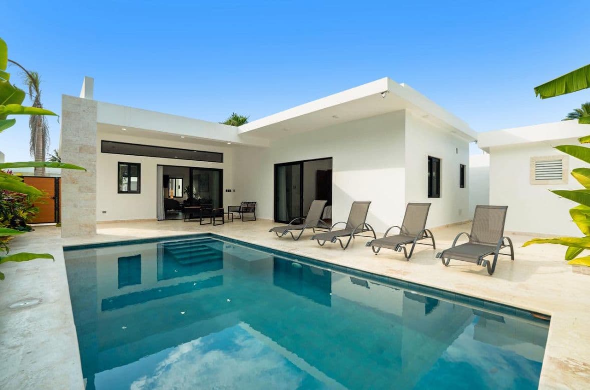 3-Bedroom Custom Villa with Private Pool at Kite Beach, Cabarete — Pool