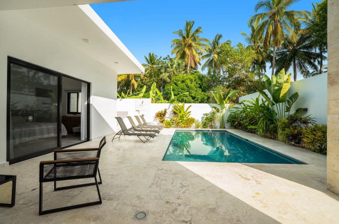 3-Bedroom Custom Villa with Private Pool at Kite Beach, Cabarete — Pool