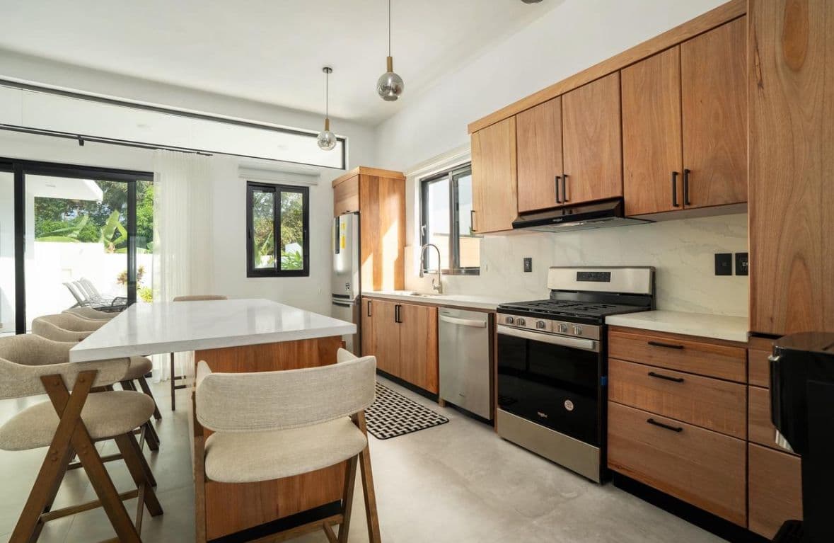 3-Bedroom Custom Villa with Private Pool at Kite Beach, Cabarete — Kitchen