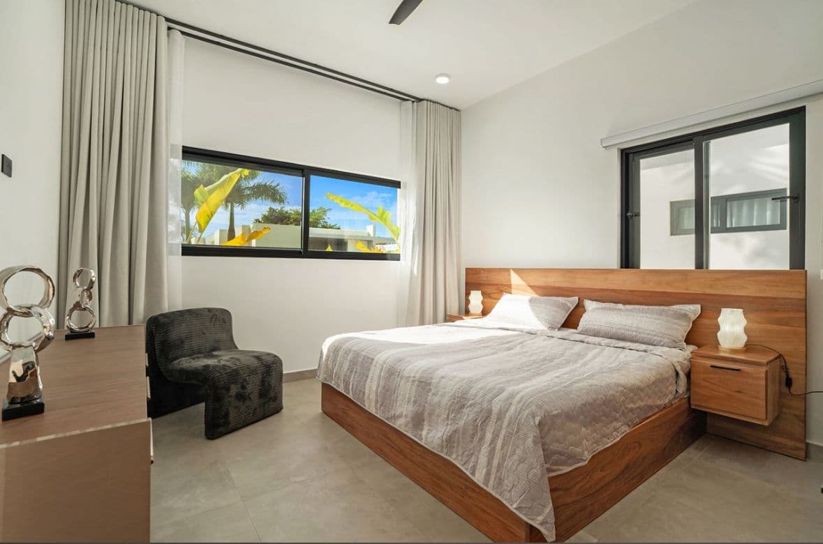 3-Bedroom Custom Villa with Private Pool at Kite Beach, Cabarete — Bedroom