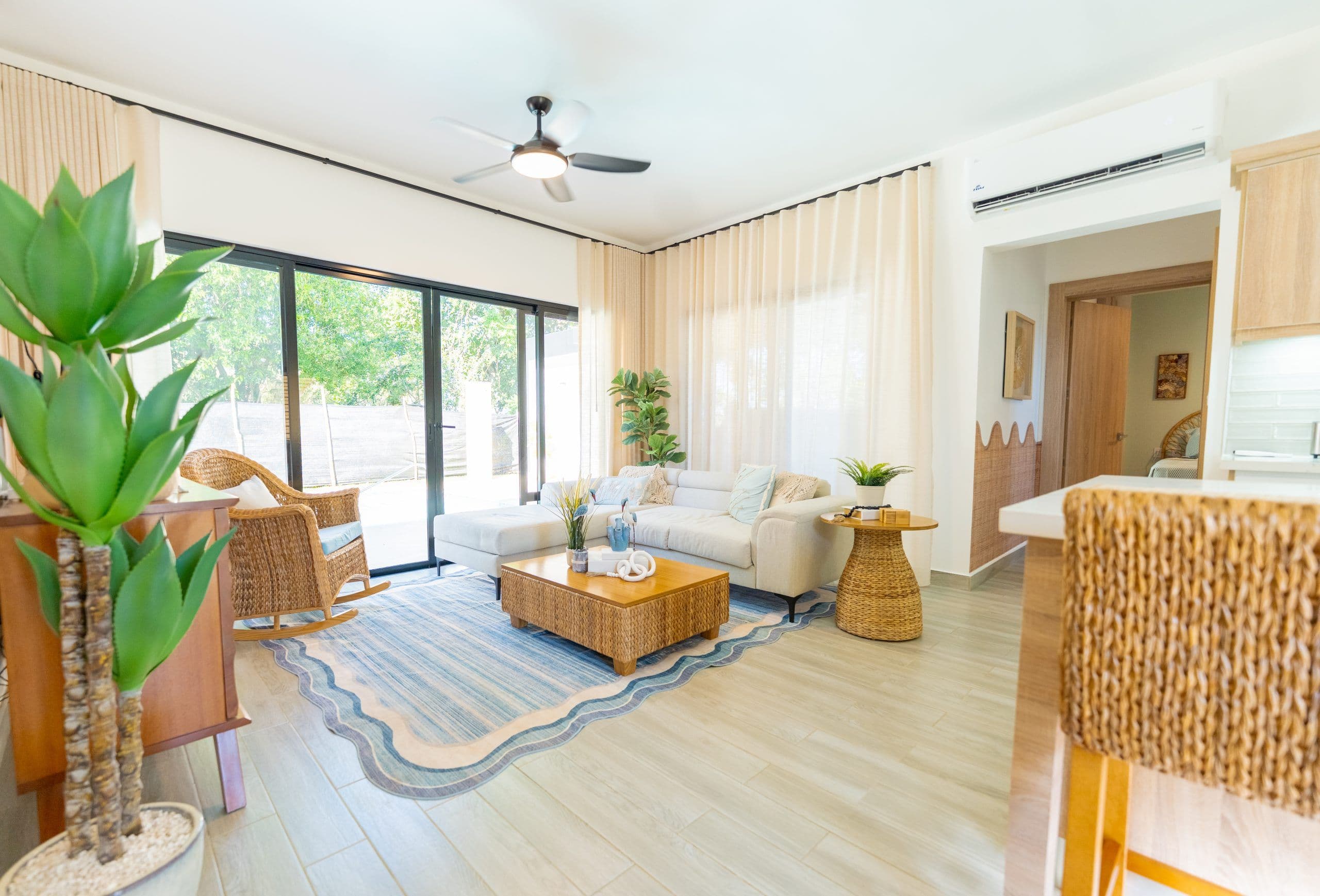 2-Bedroom New-Build Villa with Private Pool in Casa Linda, Sosúa — Living room