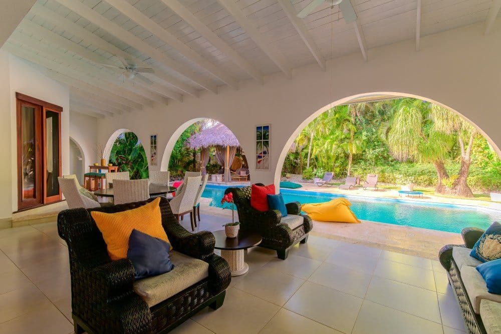 فيلا من 4 غرف نوم مع مسبح خاص في Sea Horse Ranch، Cabarete، الصورة 9