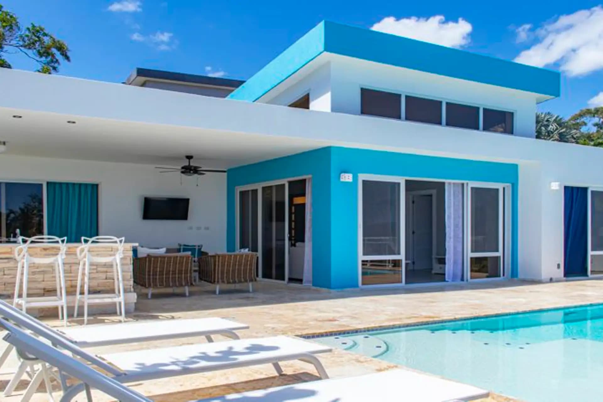 2-Bedroom New Villa with Pool and Outdoor Bar in Casa Linda, Sosúa, Sosúa