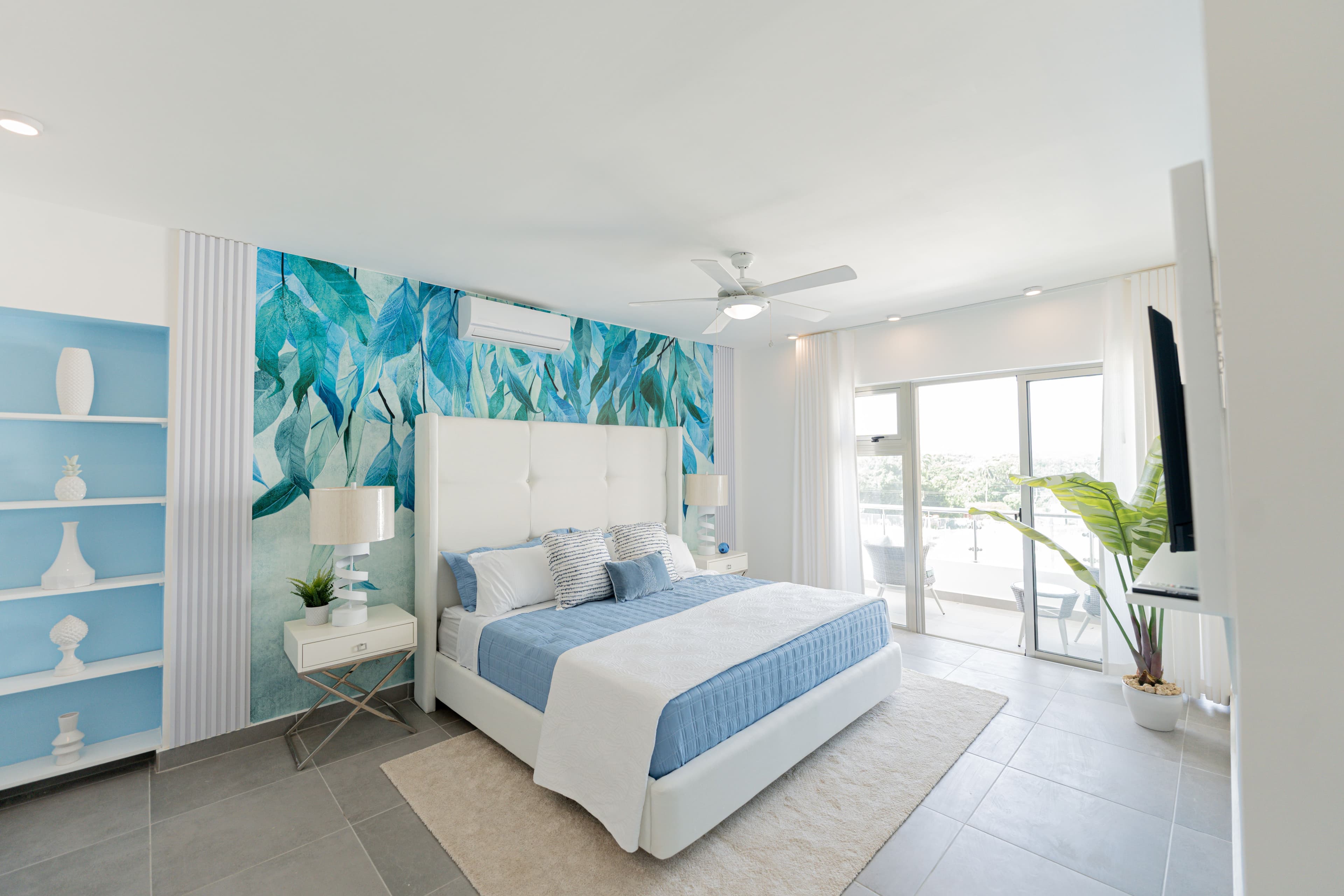 2-Bedroom Condo with Private Terrace near Cabarete Beaches — Bedroom