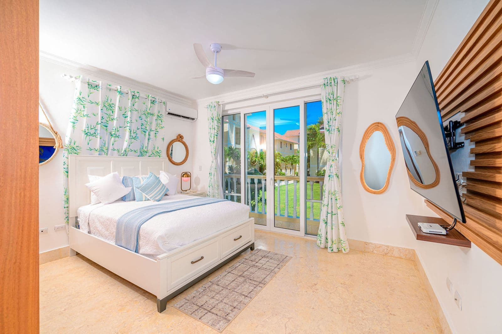 2-Bedroom Ocean-View Apartment at Hispaniola Beach, Sosúa — Bedroom