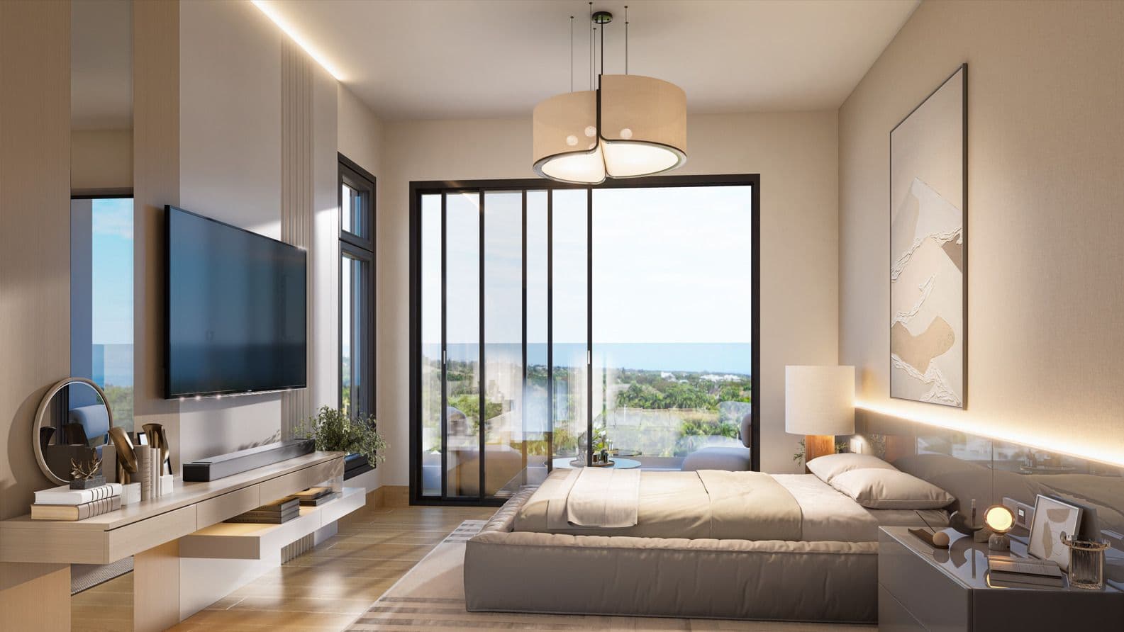 3-Bedroom Condo with Golf Course Views in Playa Dorada, Puerto Plata — Bedroom