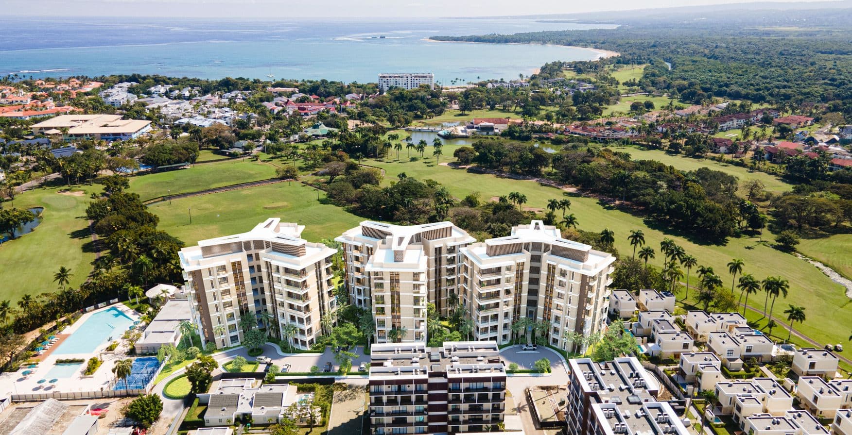 2-Bedroom Condo with Private Terrace at Green One, Playa Dorada — Building