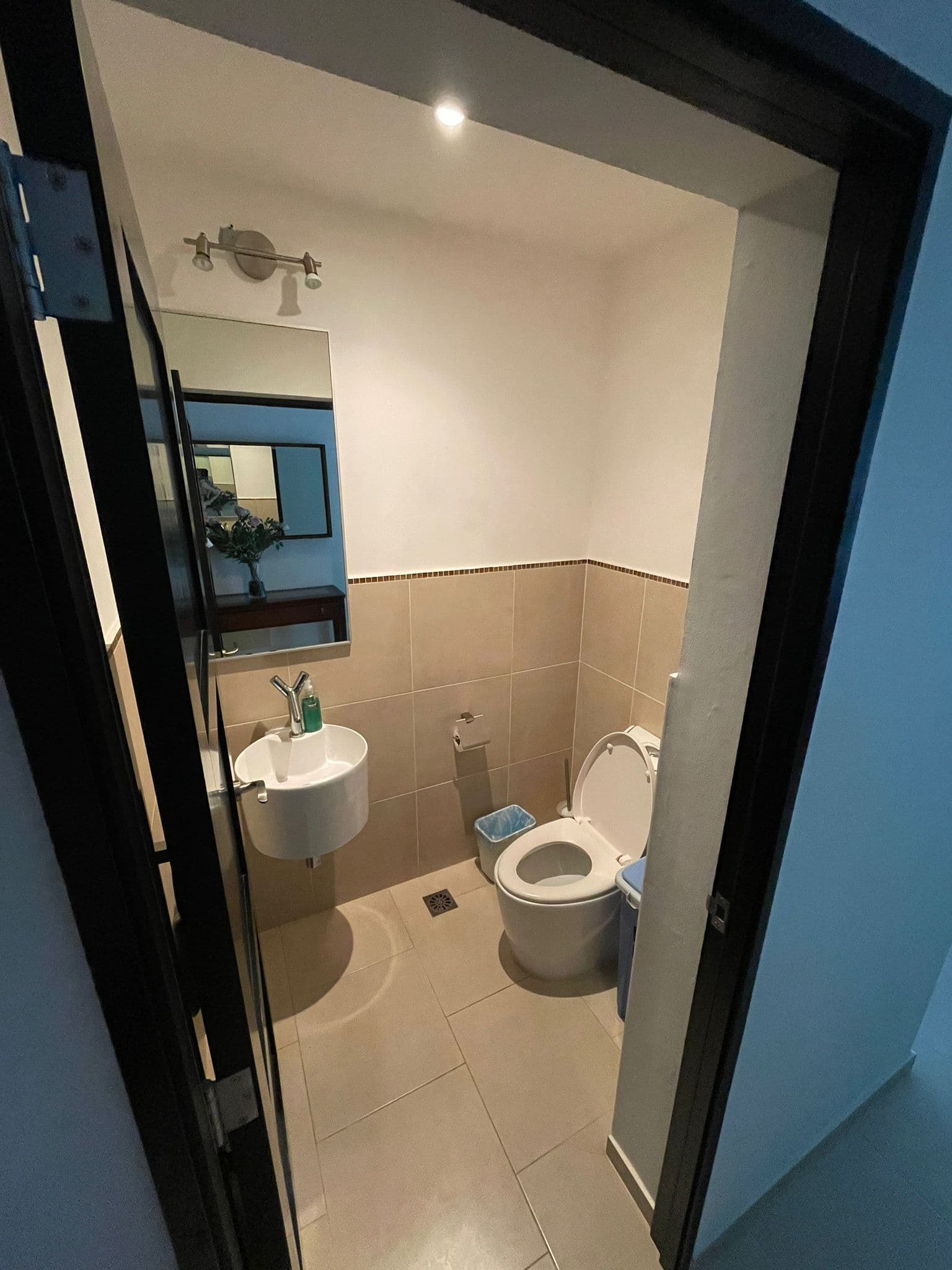 1-Bedroom Beachfront Apartment with Partial Ocean Views in Sosúa — Guest toilet