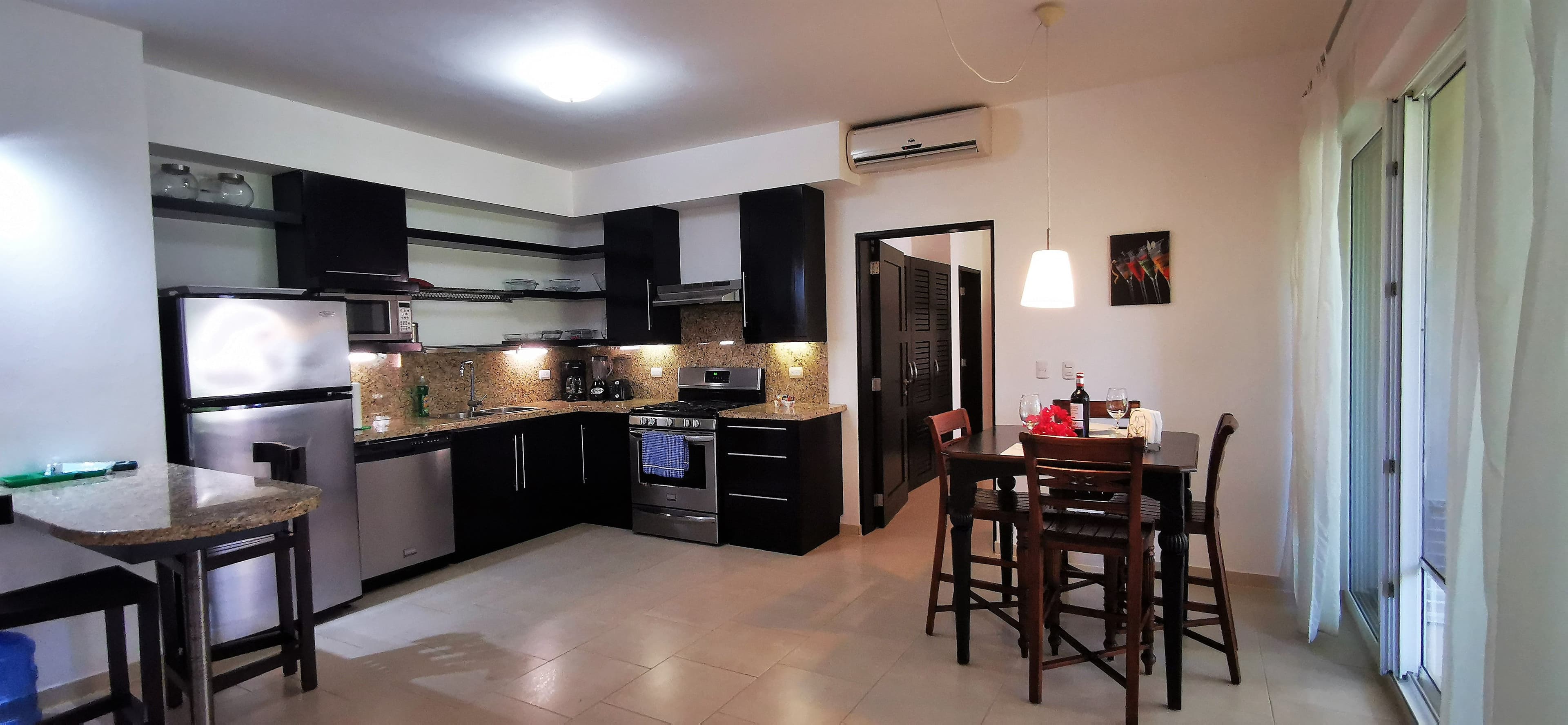1-Bedroom Beachfront Apartment with Partial Ocean Views in Sosúa — Kitchen