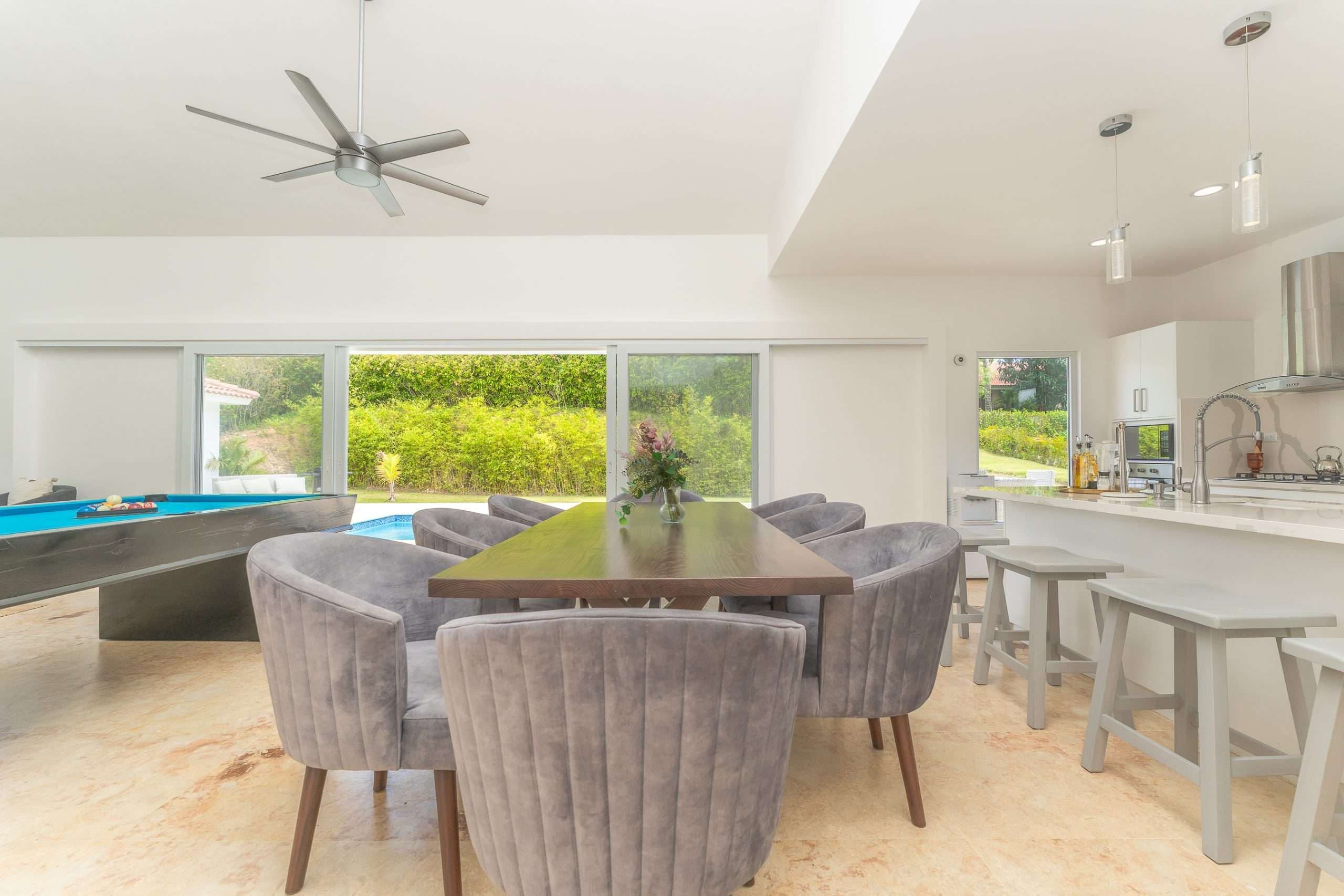 4-Bedroom Modern Villa with Private Pool in Sosúa, Built in 2022 — Dining room