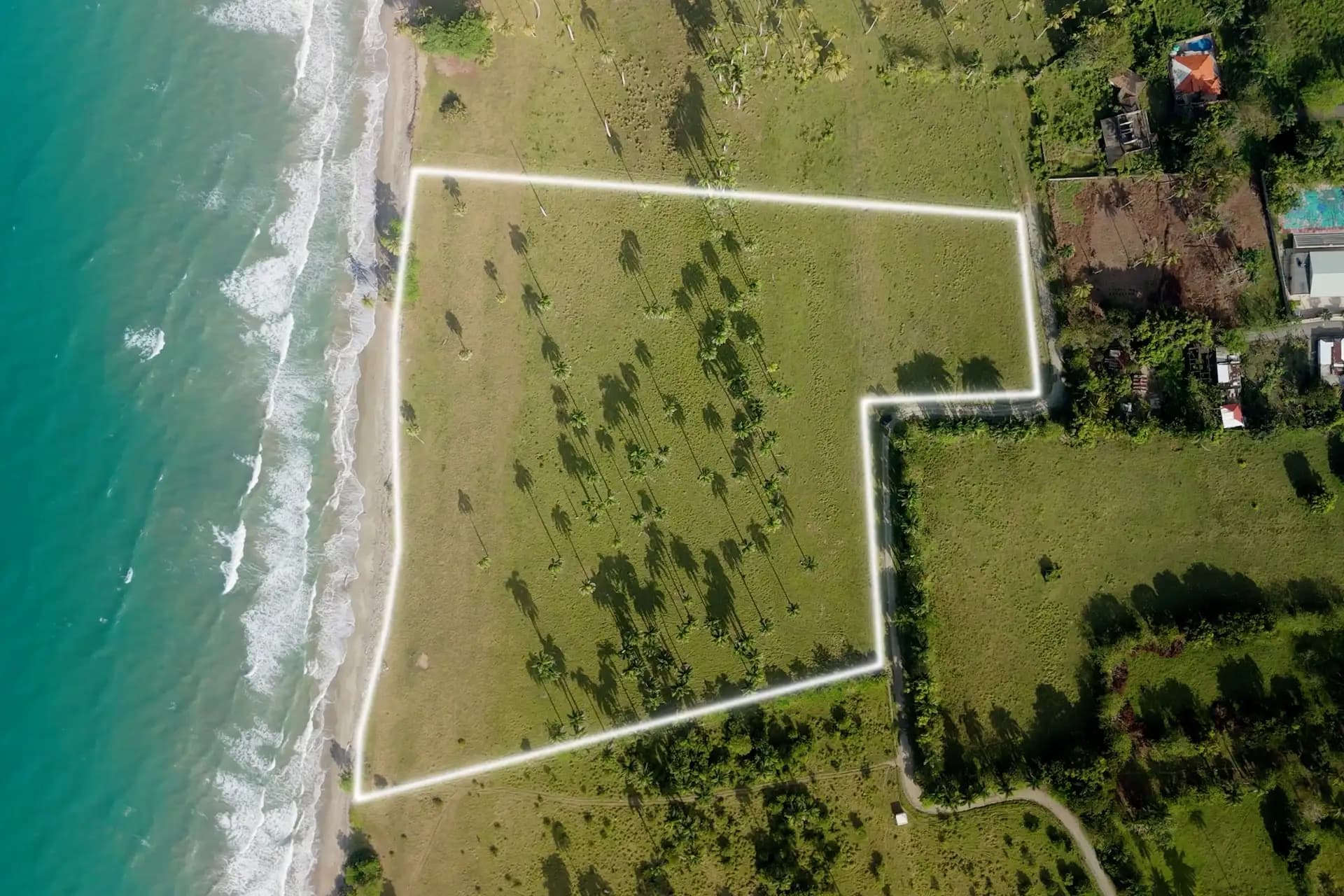 12,500 m² Beachfront Lot in Gaspar Hernández — Site plan