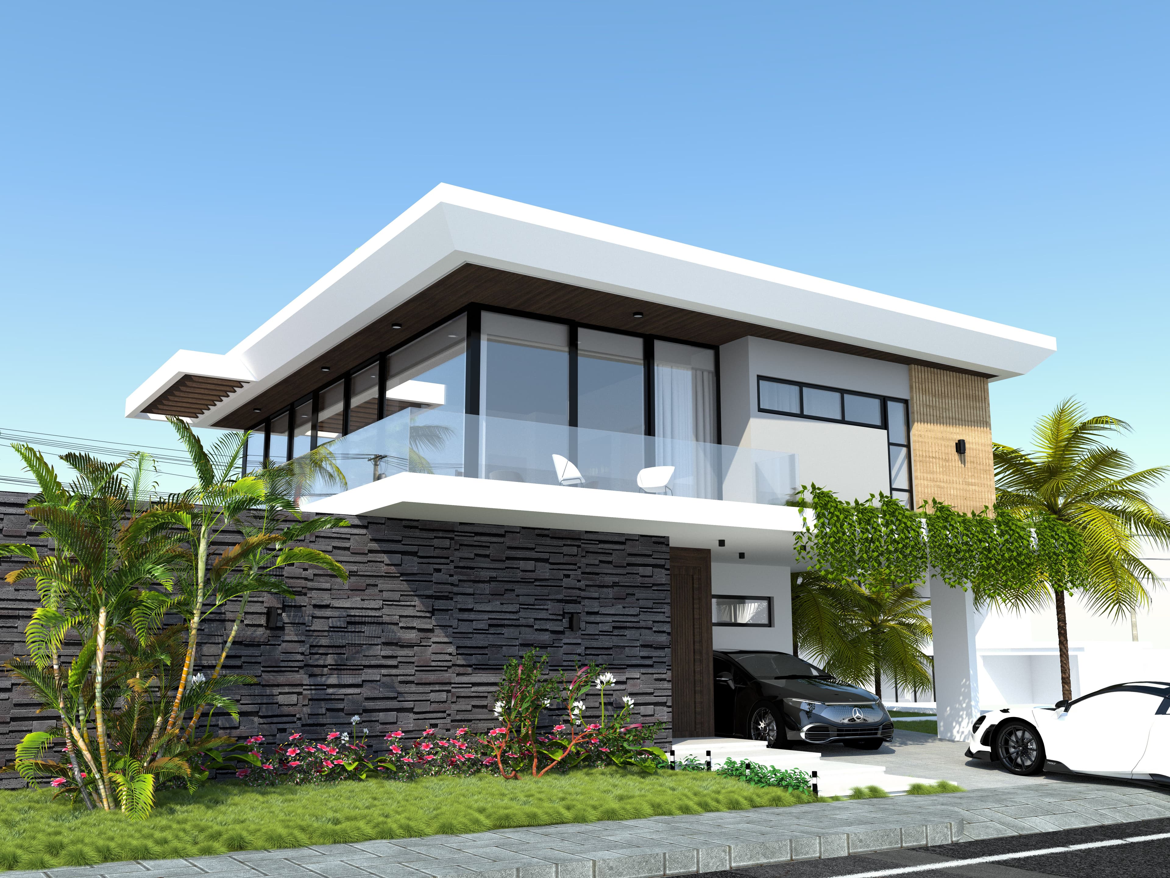 Villa 3 chambres en bord de plage avec vue sur l'océan à Cabarete Est — Exterior