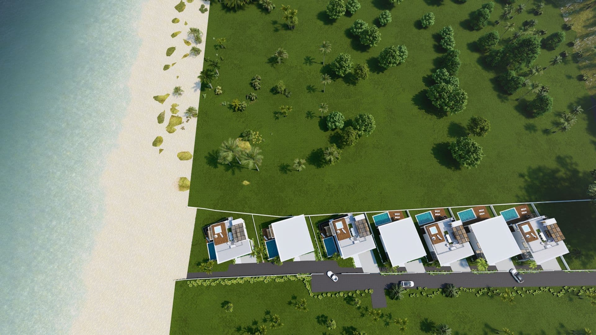 Villa 3 chambres en bord de plage avec vue sur l'océan à Cabarete Est — Surroundings