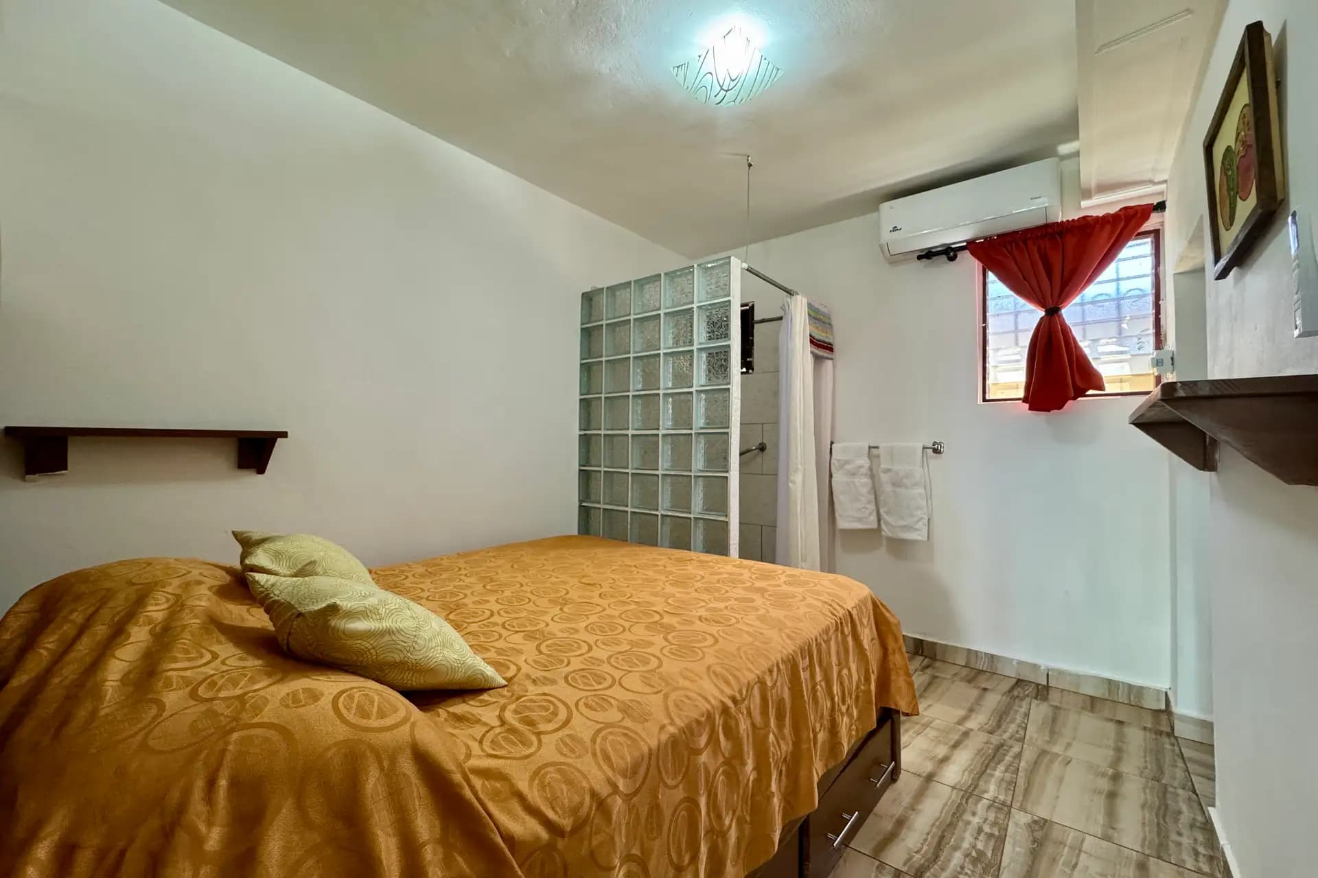 Studio meublé près de Playa Alicia au centre de Sosúa — Bedroom