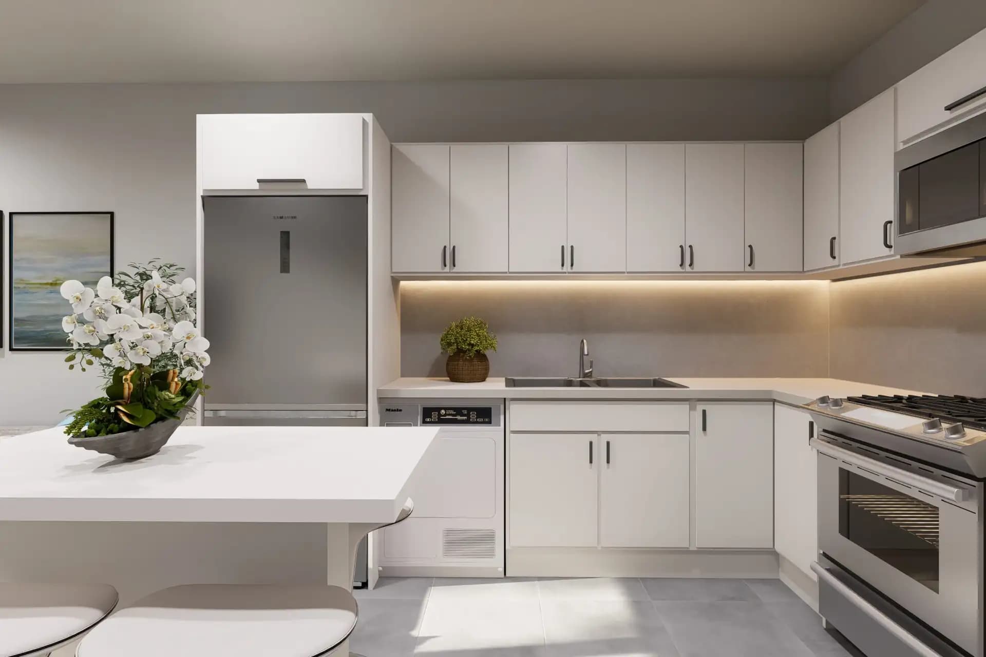 2-Bedroom Townhouse with Private Plunge Pool in Sosúa — Kitchen