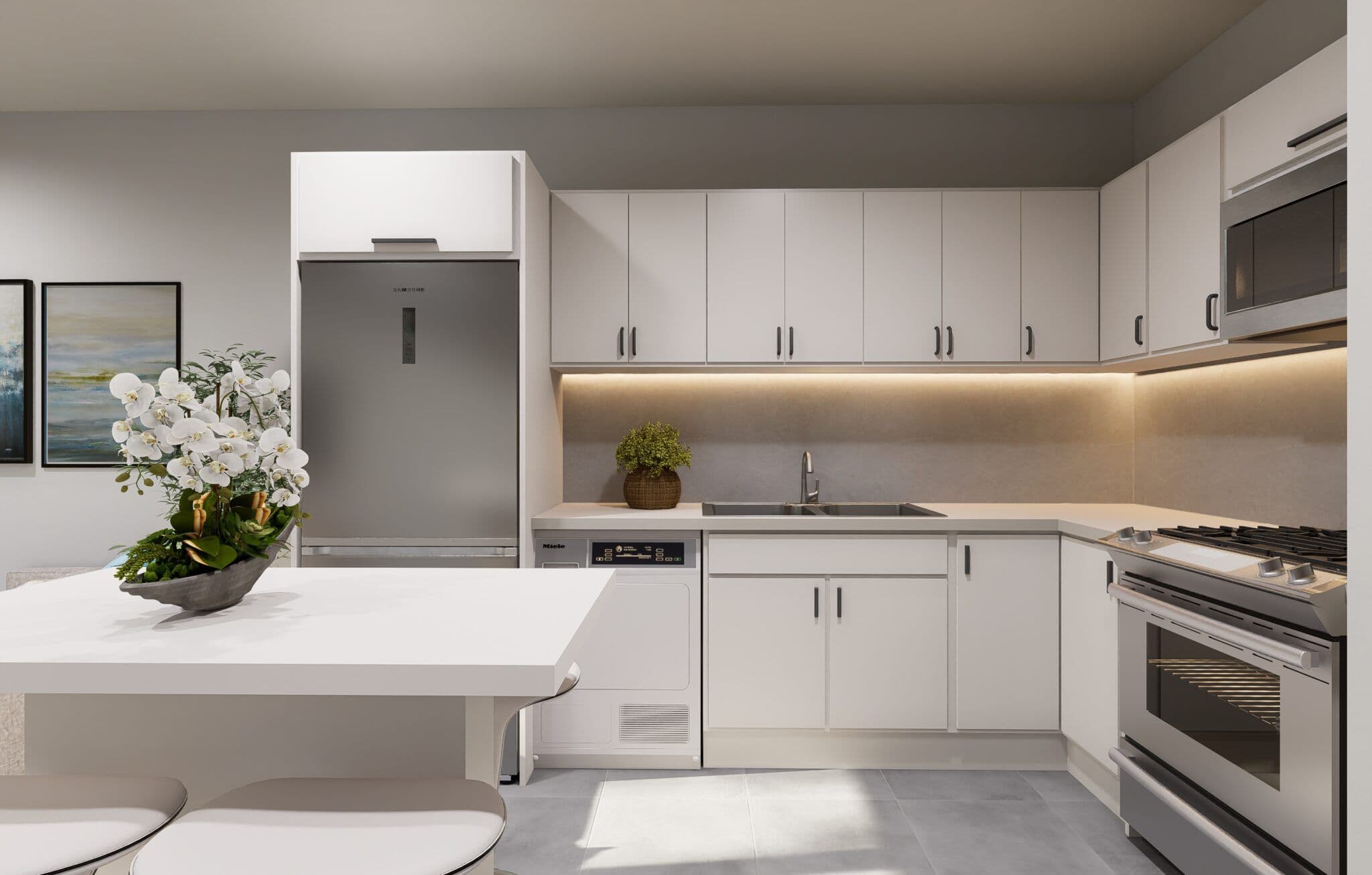 2-Bedroom Townhouse with Private Plunge Pool in Sosúa — Kitchen