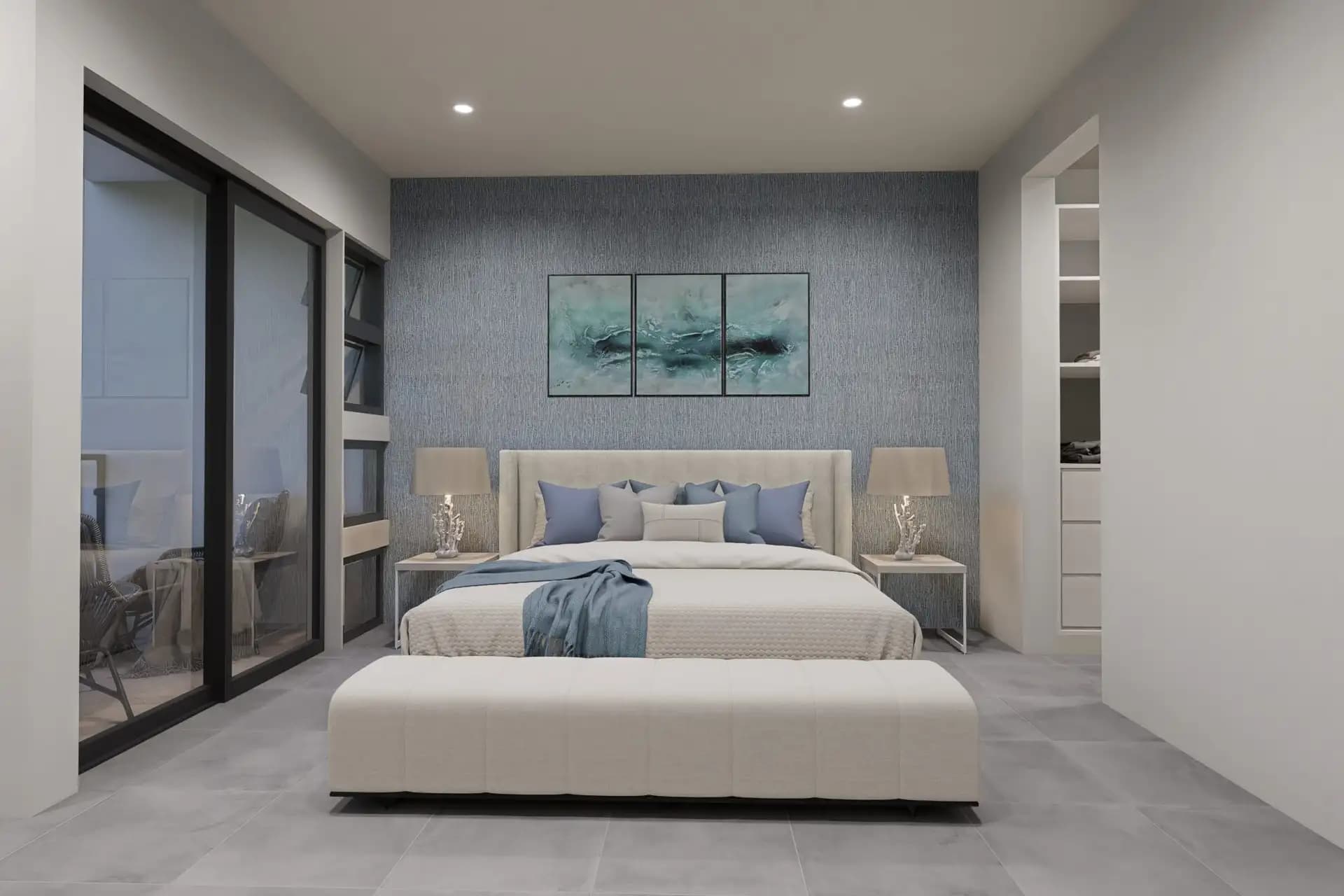 2-Bedroom Townhouse with Private Plunge Pool in Sosúa — Bedroom