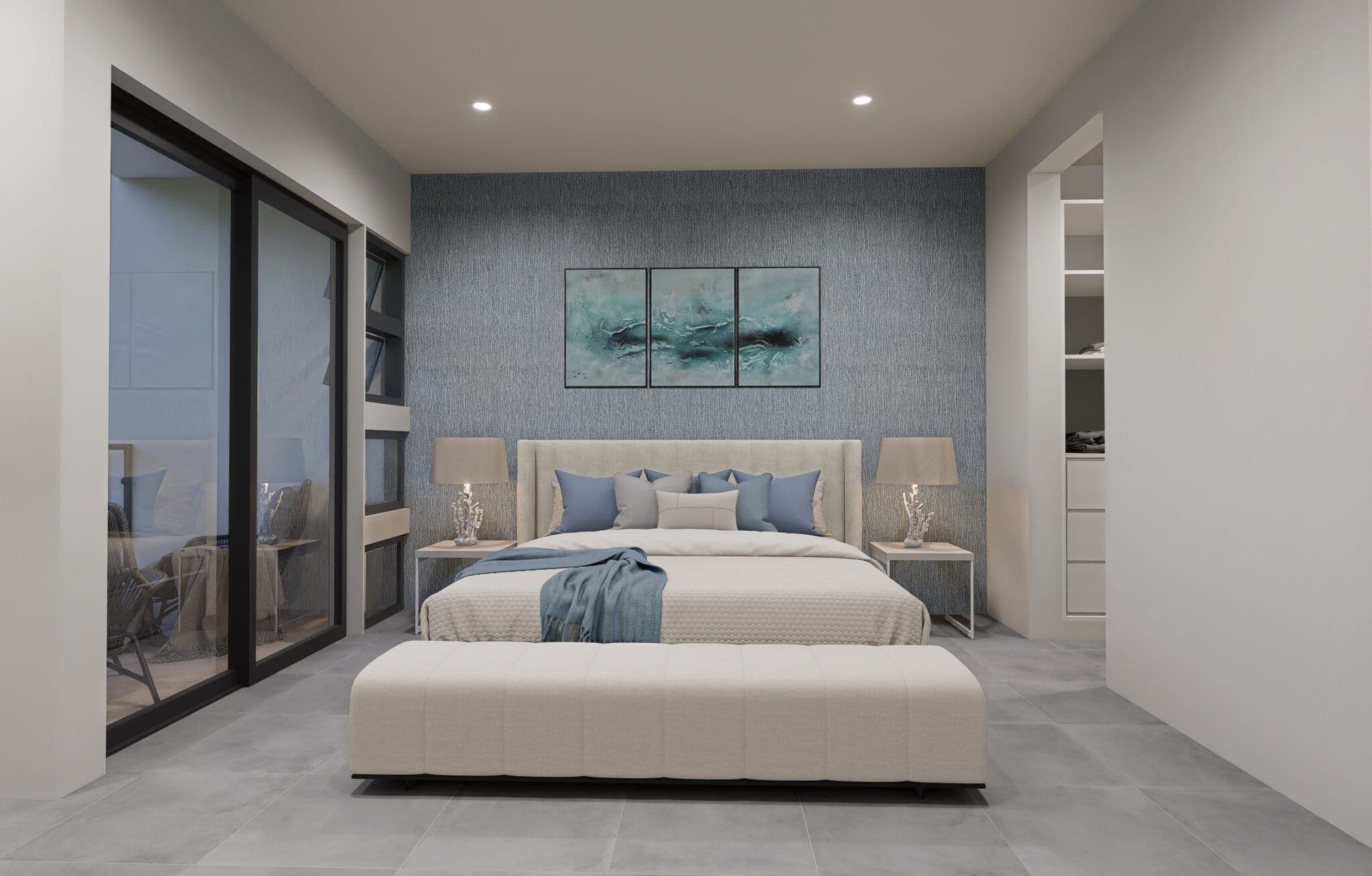 2-Bedroom Townhouse with Private Plunge Pool in Sosúa — Bedroom