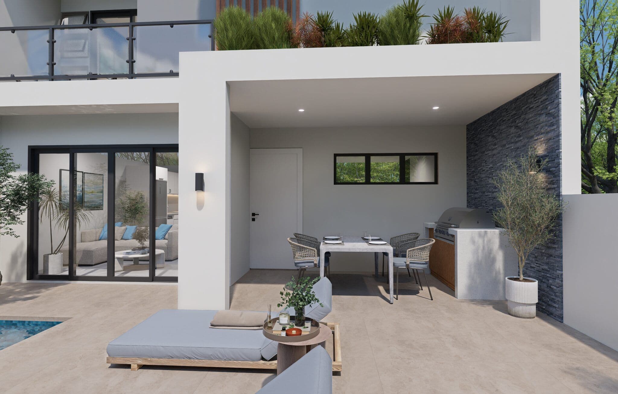 2-Bedroom Townhouse with Private Plunge Pool in Sosúa — Terrace