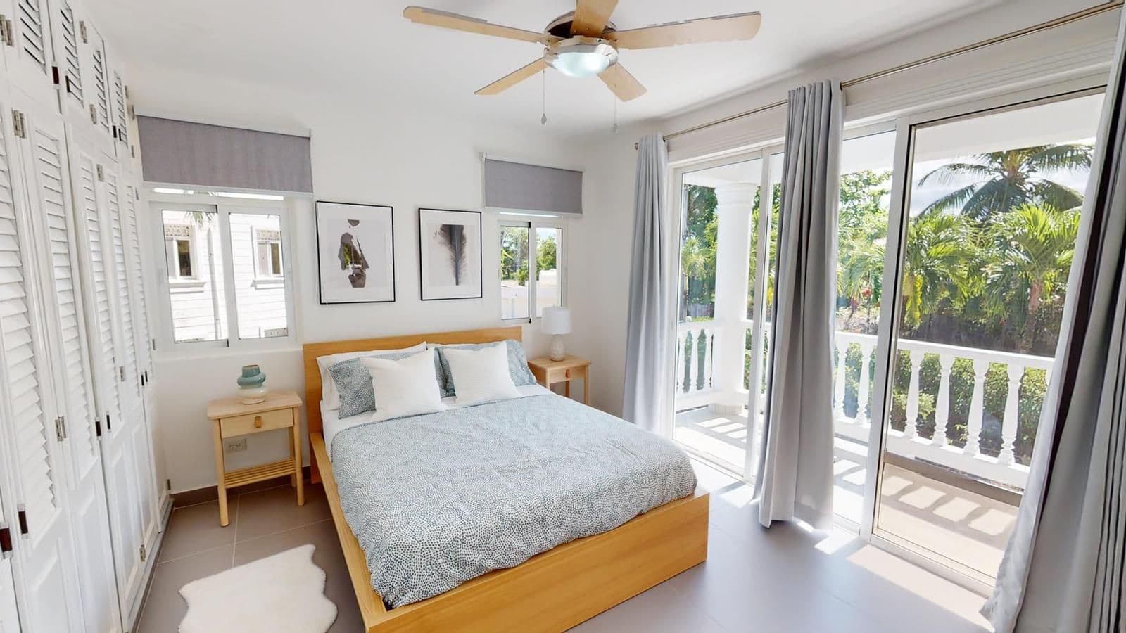 Erdgeschosswohnung am Meer mit 2 Schlafzimmern in Sosúa — Schlafzimmer