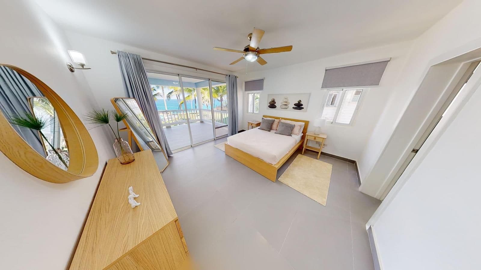 Erdgeschosswohnung am Meer mit 2 Schlafzimmern in Sosúa — Schlafzimmer