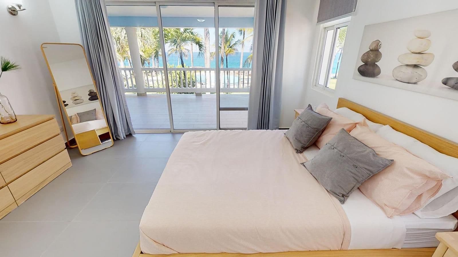 Erdgeschosswohnung am Meer mit 2 Schlafzimmern in Sosúa — Schlafzimmer